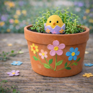 Pot en terre cuite décolé -  samedi 38 mars